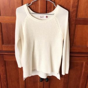 so white sweater